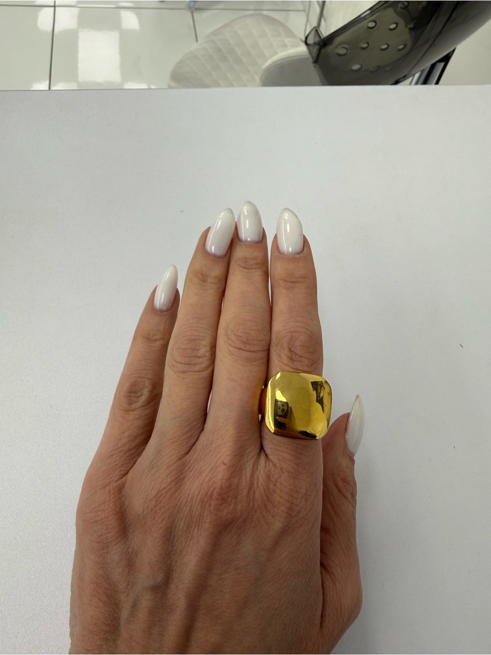 Swatch Polished Gold Sculpted Ring
